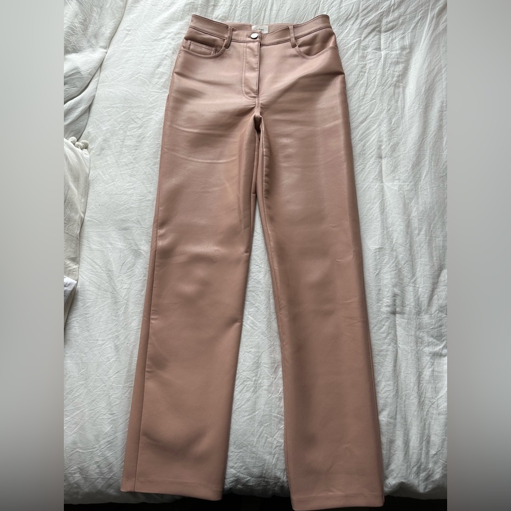 "Tuscany Rose" Aritzia leather pants